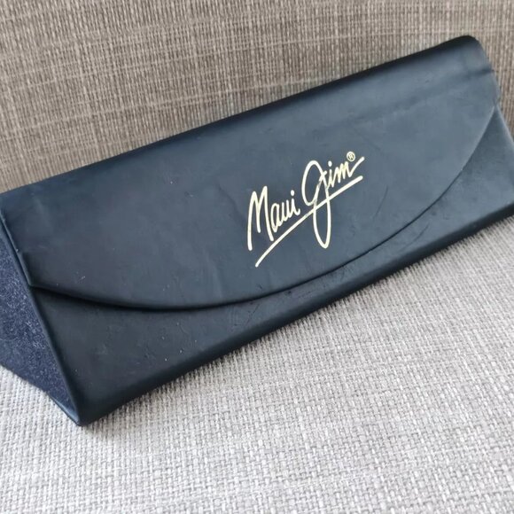 Maui Jim Glasses Frame Black Semi Hard Tri Fold Case only Read desc - Picture 2 of 11